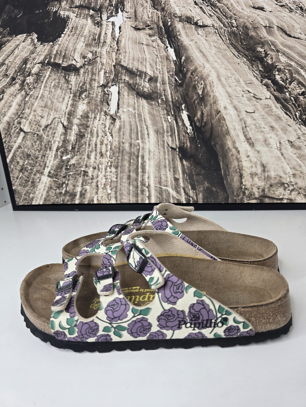 Papillio - Florida Floral Three-Strap Sandals Sz 39